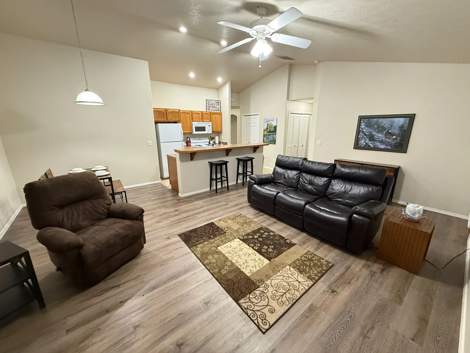 Clean living room after professional cleaning in Twin Falls